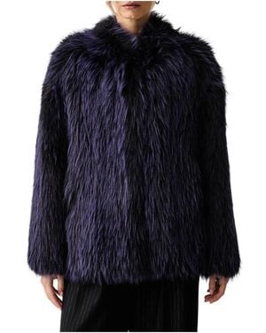 Patrizia Pepe Faux Fur & Shearling Jackets - Azul