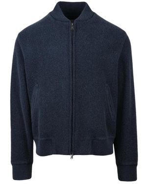Circolo 1901 Hoodies & Sweatvesten ,Blauw ,Wol Giubbotto