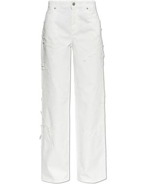 Blumarine Straight Jeans - White