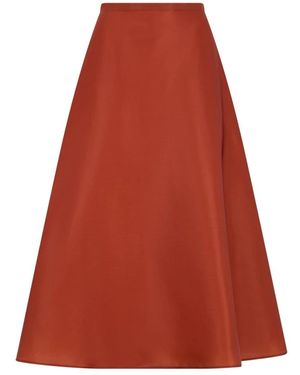 Alberta Ferretti Midi Skirts - Red