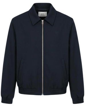 Ami Paris Adc Zipped Jacket - Blau