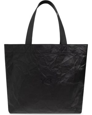 Y-3 Tassen ,Zwart ,Leer Logo Tote Bag
