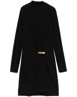 Tom Ford V-Hals Cocktailjurk Met Lange Mouwen - Zwart