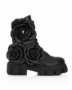 Philipp Plein Lace-Up Boots - Nero