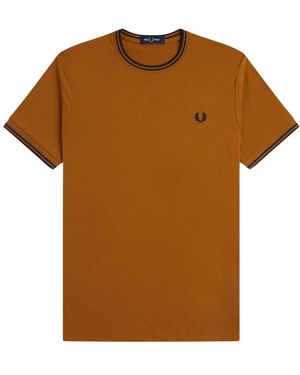 Fred Perry T-Shirts - Brown