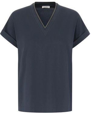 Brunello Cucinelli T-Shirts - Azul