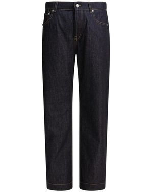 McQueen Blauwe Jeans Voor Mannen Aw25
