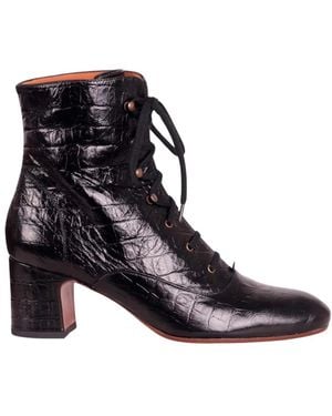 Chie Mihara Lace-Up Boots - Negro