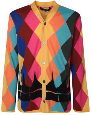 Comme des Garçons Diamond Cardigan - Rot