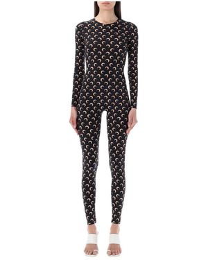 Marine Serre Jumpsuits - Black