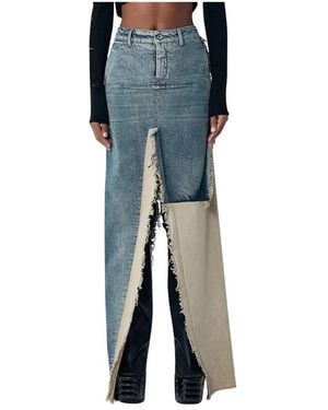Rick Owens Denim Skirts - Blue