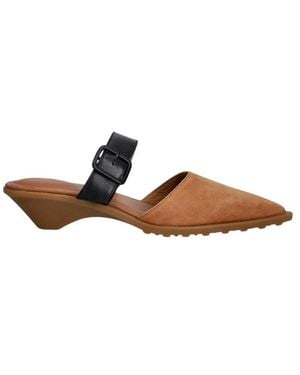 Camper Heeled Mules - Bruin