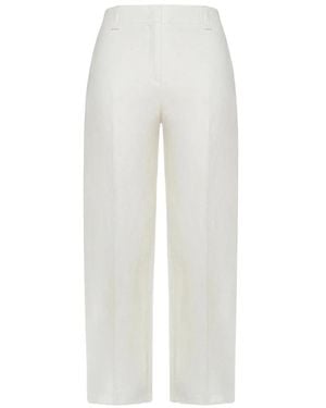 Peuterey Straight Trousers - White