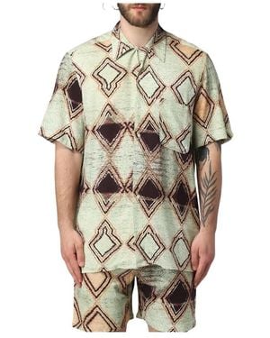 Paura Short Sleeve Shirts - Metallic