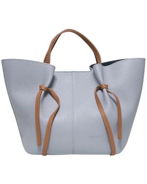 Plinio Visona' Tote Bags - Blue