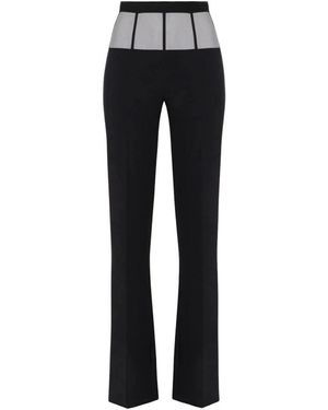 Elisabetta Franchi Wide Trousers - Nero