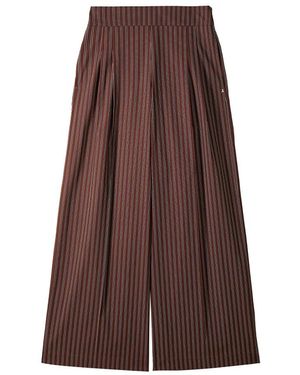 Patrizia Pepe Wide Trousers - Brown