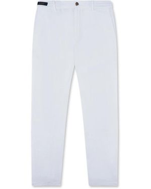 Paul & Shark Vielseitige Leinen Chino Hose - Weiß