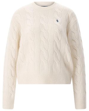 Polo Ralph Lauren Ronde Hals Gebreid - Wit