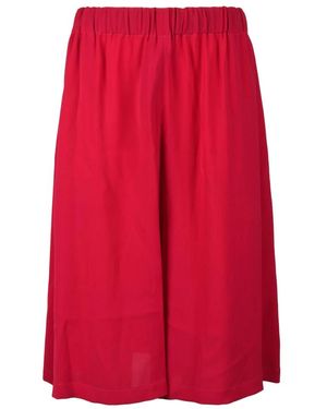 Semicouture Cropped Trousers - Red