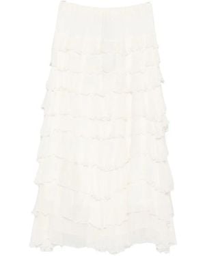 Marella Mlmtritone Midi Rok - Wit