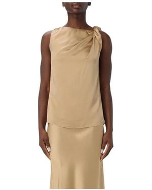 Liviana Conti Sleeveless Tops - Marrone