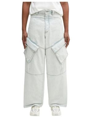 Marcelo Burlon Loose-Fit Jeans - Grigio