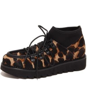 Alberto Guardiani Lace-Up Boots - Black