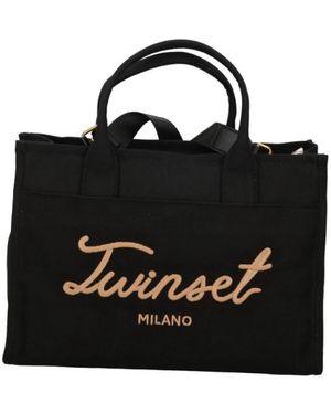 Twinset Tote Bags - Black