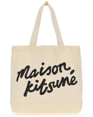 Maison Kitsuné Handwriting Tote - Naturel