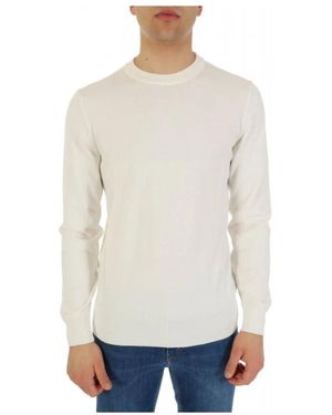 HUGO Round-Neck Knitwear - White