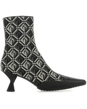 Marine Serre Heeled Boots - Brown