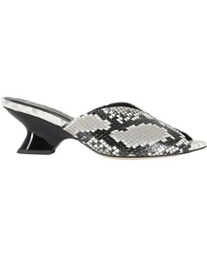 Giampaolo Viozzi Heeled Mules - Gray
