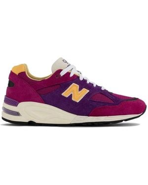 New Balance Usa Hergestellt Teddy Santis Sneakers Lila/Gelb