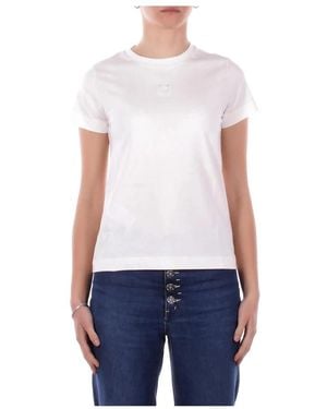 Pinko Tops ,Wit ,T-Shirts - Blauw