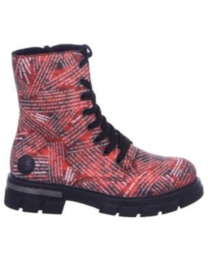 Rieker Damen Schnürstiefel - Lila
