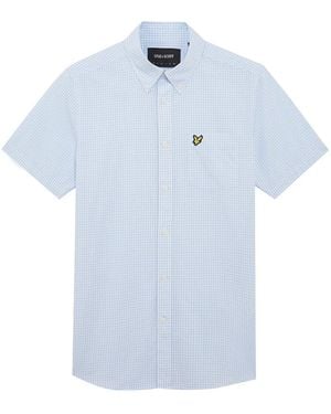 Lyle & Scott Short Sleeve Shirts - Blu
