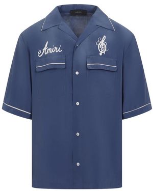 Amiri Short Sleeve Shirts - Blu