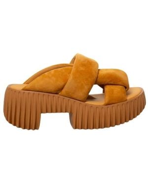 4Ccccees Heeled Mules - Marrone