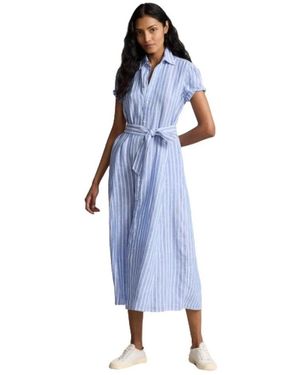 Polo Ralph Lauren Shirt Dresses - Blue