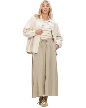 Simplee Truien & Vesten ,Veelkleurig ,Short Sleeve Top - Naturel