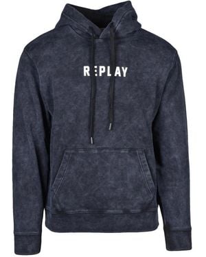 Replay Hoodies - Blue