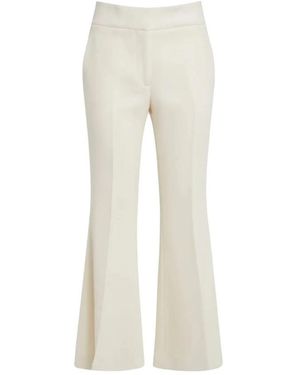 Gabriela Hearst Ausgestellte Elfenbein Crepe Hose - Natur