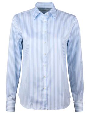 Stenströms Gestreifte Oversized Hemd - Blau