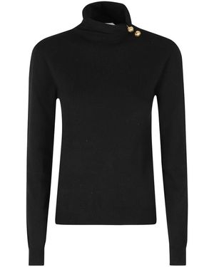 Alberta Ferretti Maglia Lana Merino - Schwarz