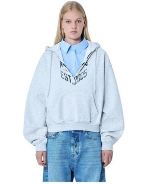 Alexander Wang Shirt Dickie Gelaagde Hoodie - Blauw