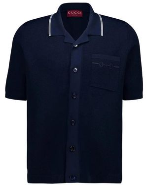 Gucci Short Sleeve Shirts - Blue