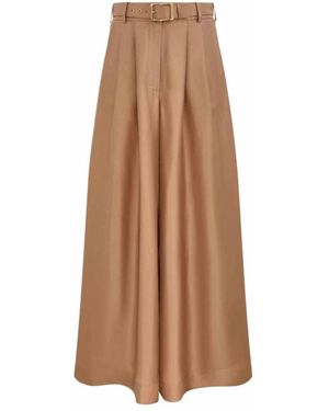 Zimmermann Wide Trousers - Brown