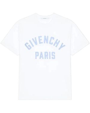 Givenchy Tops ,Wit ,Katoen Regular Fit T-Shirt