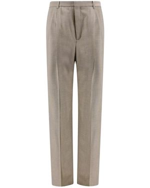 Saint Laurent Straight Trousers - Gris